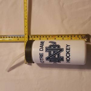 Vintage Notre Dame Hockey Plastic Drink Cup Water Bottle